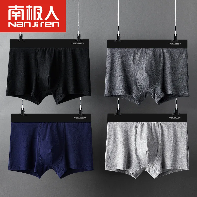 

NANJIREN Mens Boxer Briefs Cotton Underwear Bokserki Meskie Shorts Sexy Lingerie Cueca Calzoncillos Homme Panties Underpants