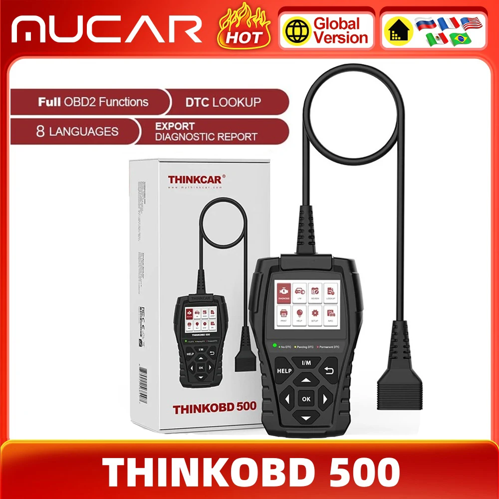 THINKCAR ThinkOBD 500 OBD2 сканер для автомобиля профессиональный ...