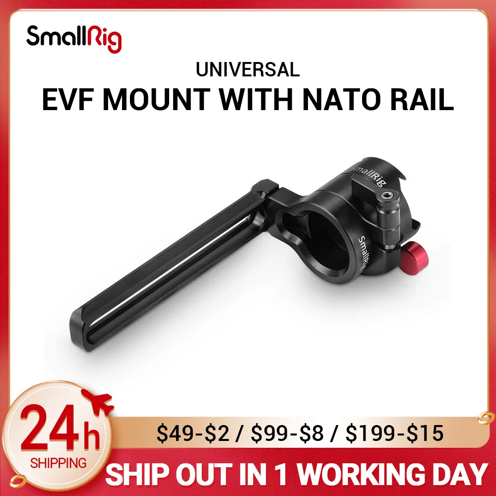 

SmallRig Quick Release Clamp Adjustable EVF Mount with NATO Rail DSLR Camera Monitor Holder 2113