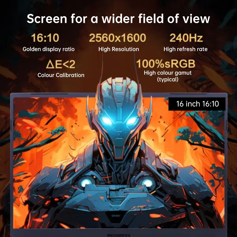 Игровой ноутбук Mechrevo Genesis 16Pro Intel Core i7-14650HX RTX4060 140 Вт 16 дюймов 2 5 КБ 240 Гц экран ГБ DDR5 1