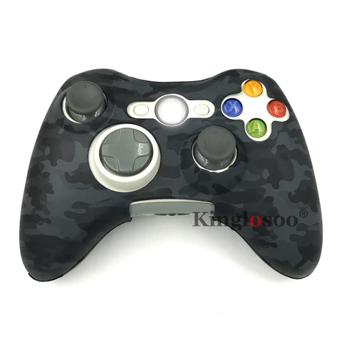 Камуфляжный силиконовый гелевый мягкий резиновый чехол для игрового контроллера Xbox 360