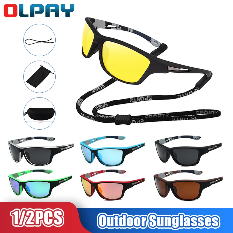 Polarized Sunglasses Men Women Classic Square Plastic Driving Sun Glasses Male Fashion Black Shades UV400 Bicycle Driver Goggles