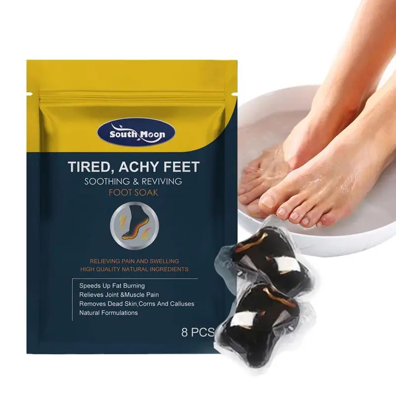 

Foot Soak Gel 8 PCS Natural Herb Foot Bath Soak Weight Loss Foot Soak Foot Cleansing Foot Care For Women Soothing Tired Foot Soa