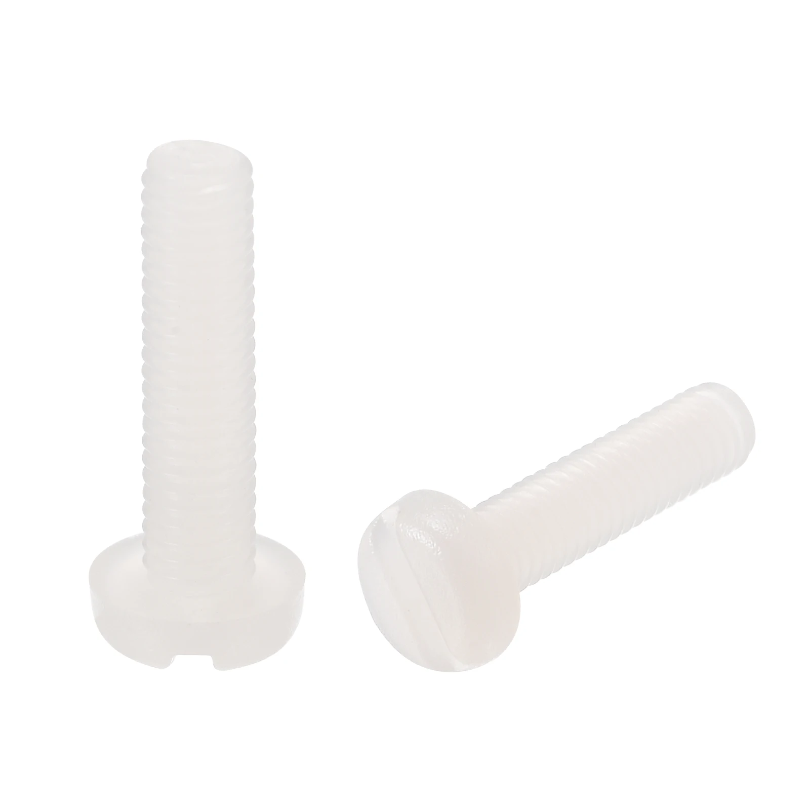 

Uxcell M3 x 12mm Nylon Machine Screws, Pan Head Slotted Screw Fasteners, 40pcs