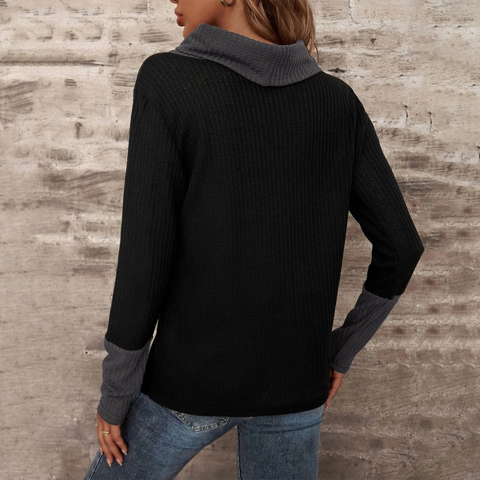 

Fashion Women Pullover Shirt Winter With Buttons Womens Autumn Casual Comfortable Ladies Long Sleeves Plus Size