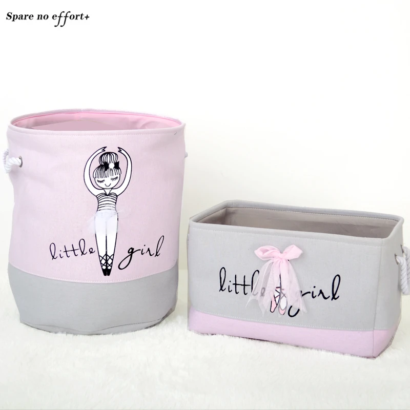 

Корзина для белья, органайзер, розовый органайзер для игрушек, чехол для девочек, контейнер для грязной одежды, домашний складной мешок для ...