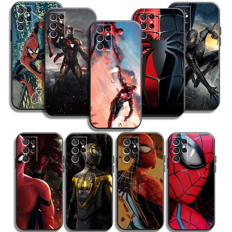 

Marvel Spiderman Phone Cases For Samsung Galaxy A31 A32 4G A32 5G A42 5G A20 A21 A22 4G 5G Soft TPU Carcasa Coque Back Cover
