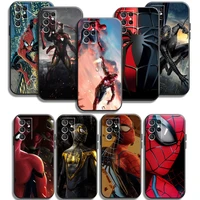 marvel spiderman phone cases for samsung galaxy a31 a32 4g a32 5g a42 5g a20 a21 a22 4g 5g soft tpu carcasa coque back cover