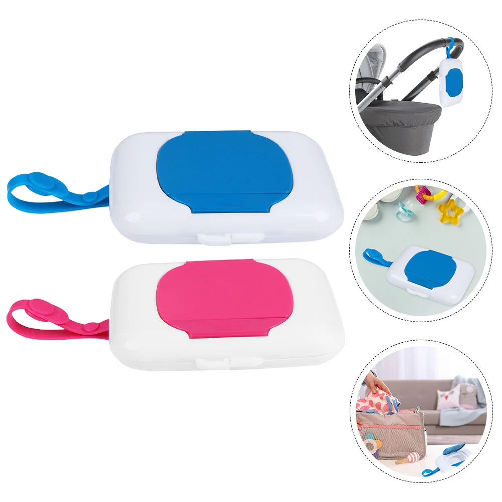 

Wipe Box Wet Container Baby Wipes Storage Holder Dispenser Portable Dispensers Tissue Compact Suitcase