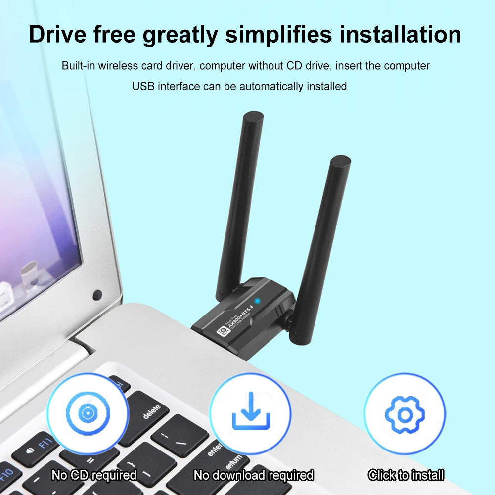 AX918B Wi-Fi USB-адаптер двухдиапазонный 2 4G + 5 ГГц ключ Bluetooth-приемник беспроводной