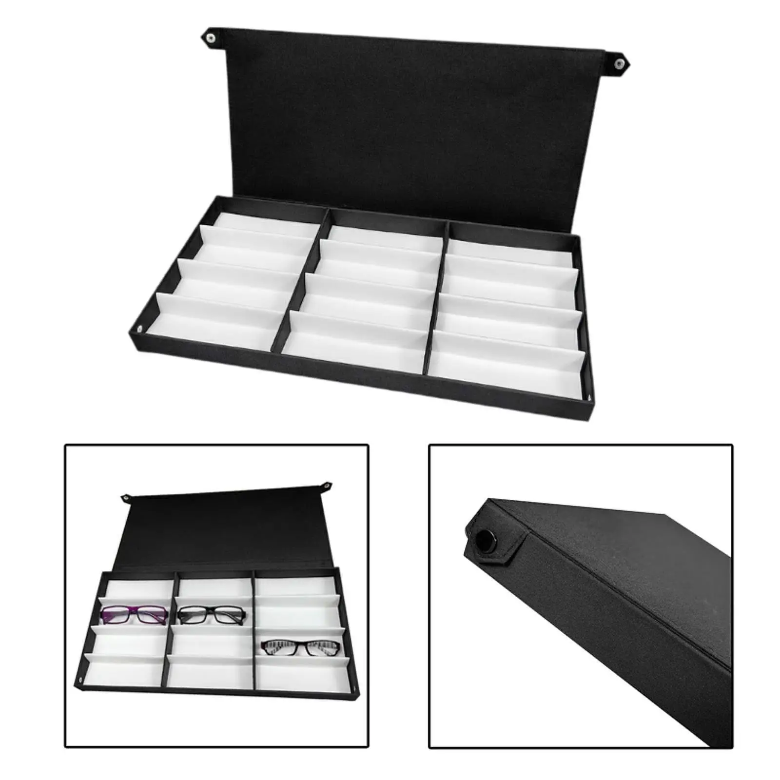 Коробка для демонстрации очков лоток дисплея 12 слотов модный органайзер чехол