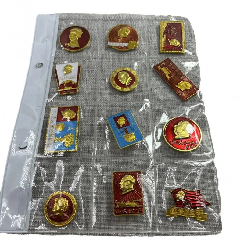 Красный памятный значок председателя Мао ностальгический классический памятная