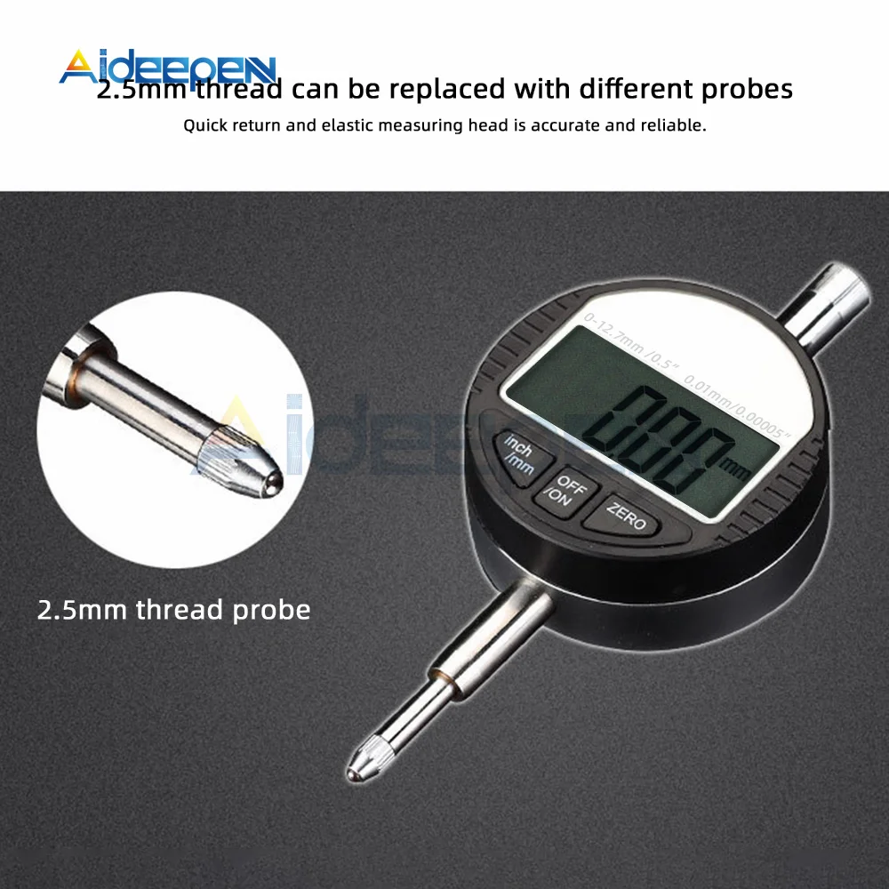 Электронный толщиномер цифровой микрометр 0-12 7 мм 0 001 00005 дюйма