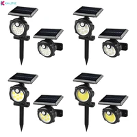 solar lights outdoor 2636led 4256cob wall lamp with adjustable heads security led flood light ip65 waterproof with 3 modes