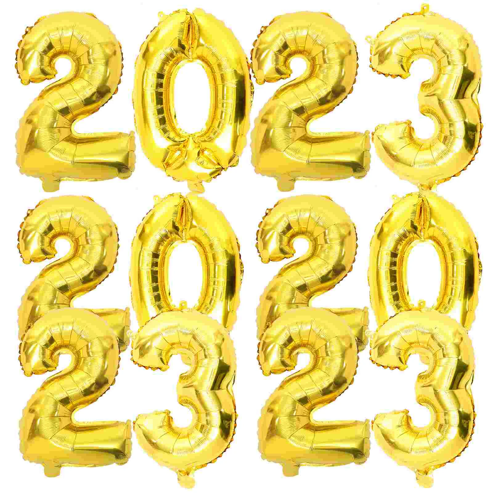 

Balloons New Year Party Balloon Graduation Aluminum Years Number Eve Nye Decorations Happy 2023 Banner Film Sethelium