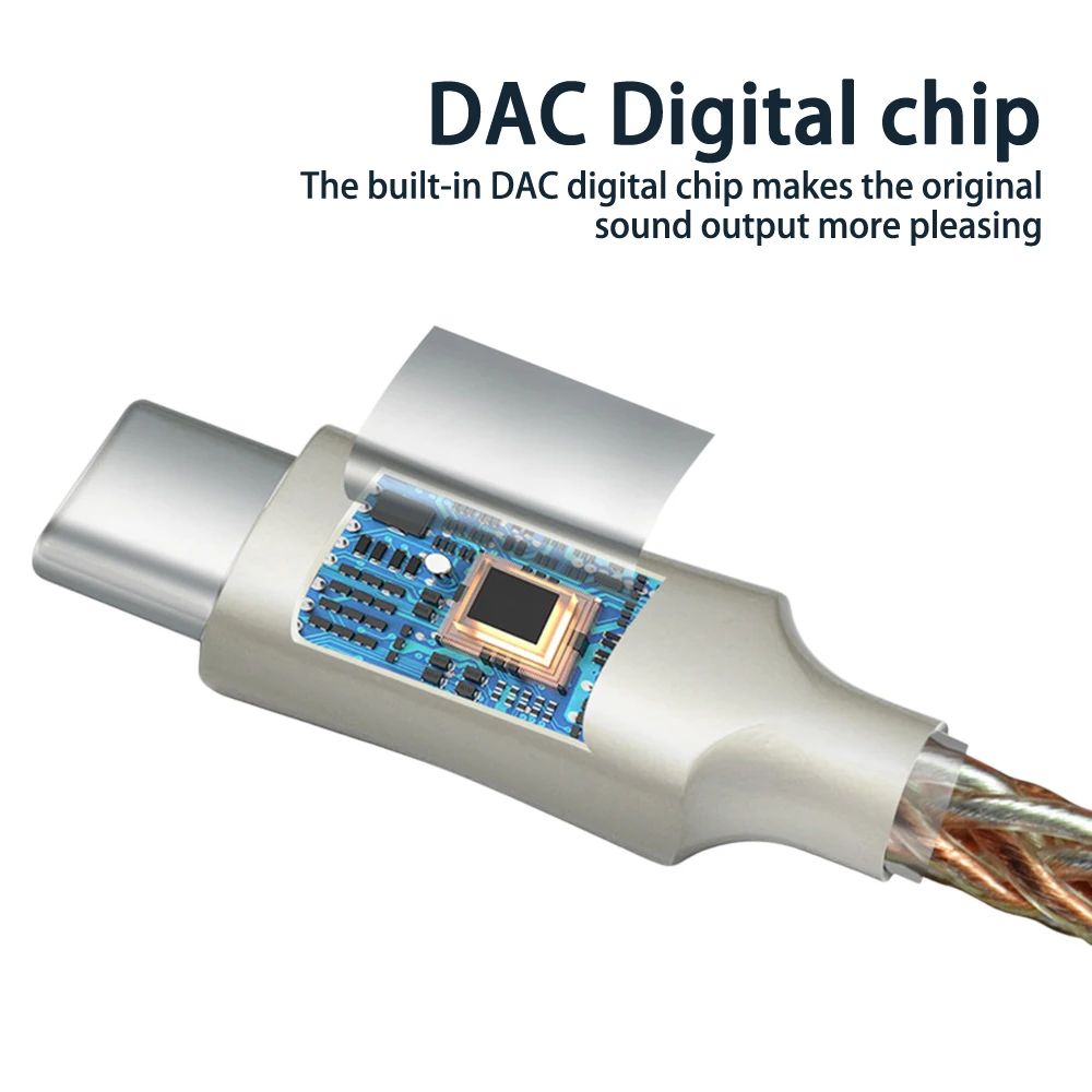 Конвертер для наушников CX31993 ЦАП USB Type-C на 3 5 мм адаптер мобильного телефона Hi-Fi 32