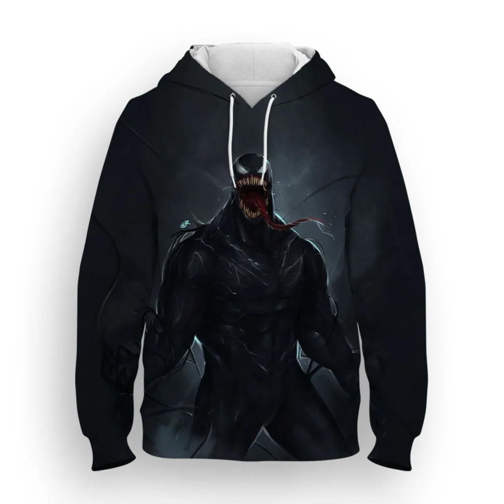 

Venom 3D Printed Marvel Spring Autumn Streetwear Disney Fashion Hoodie Men's Casual Men's Pullover