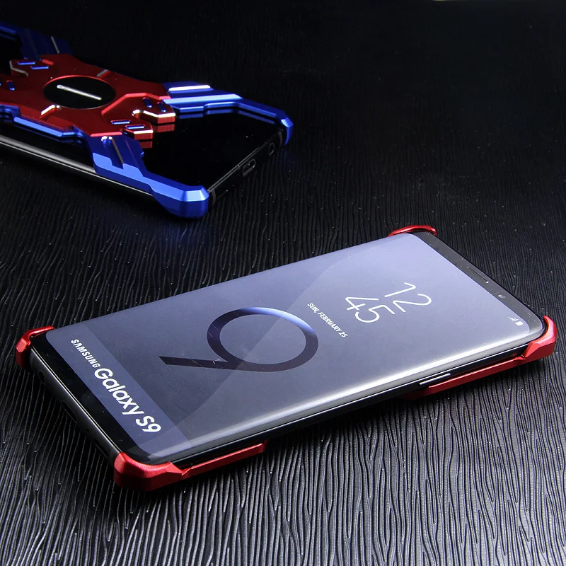 Dropshipping Sipder Iron Slim Bat Metal Aluminum Bumper For Samsung Galaxy S10+Plus S10e S9 Note 10+ 9 8 A9 2018 Frame Cover