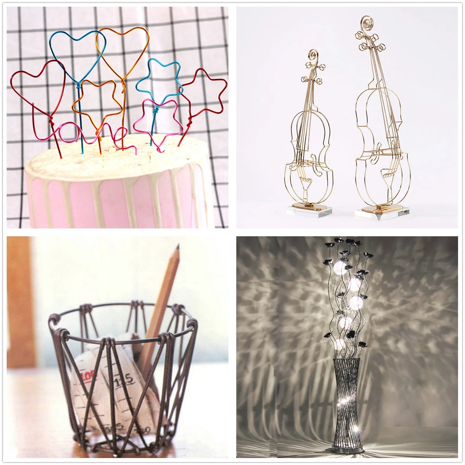 Металлическая фурнитура из алюминиевой проволоки для изготовления браслетов