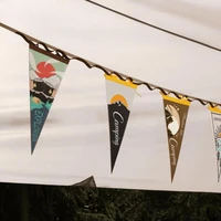 flag board garland banner outdoor camping tent flags travel picnic party atmosphere bunting household decoration banner