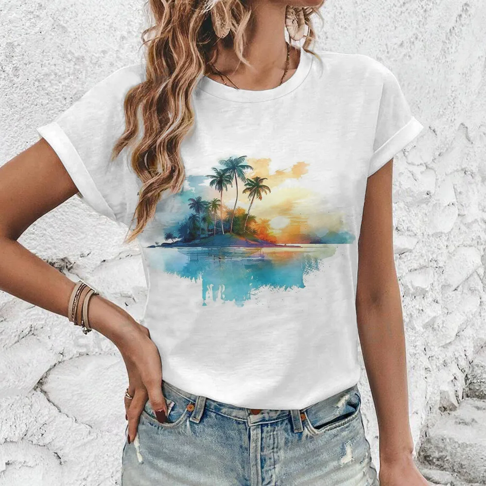 Женская повседневная футбольная рубашка с принтом короткими рукавами и круглым