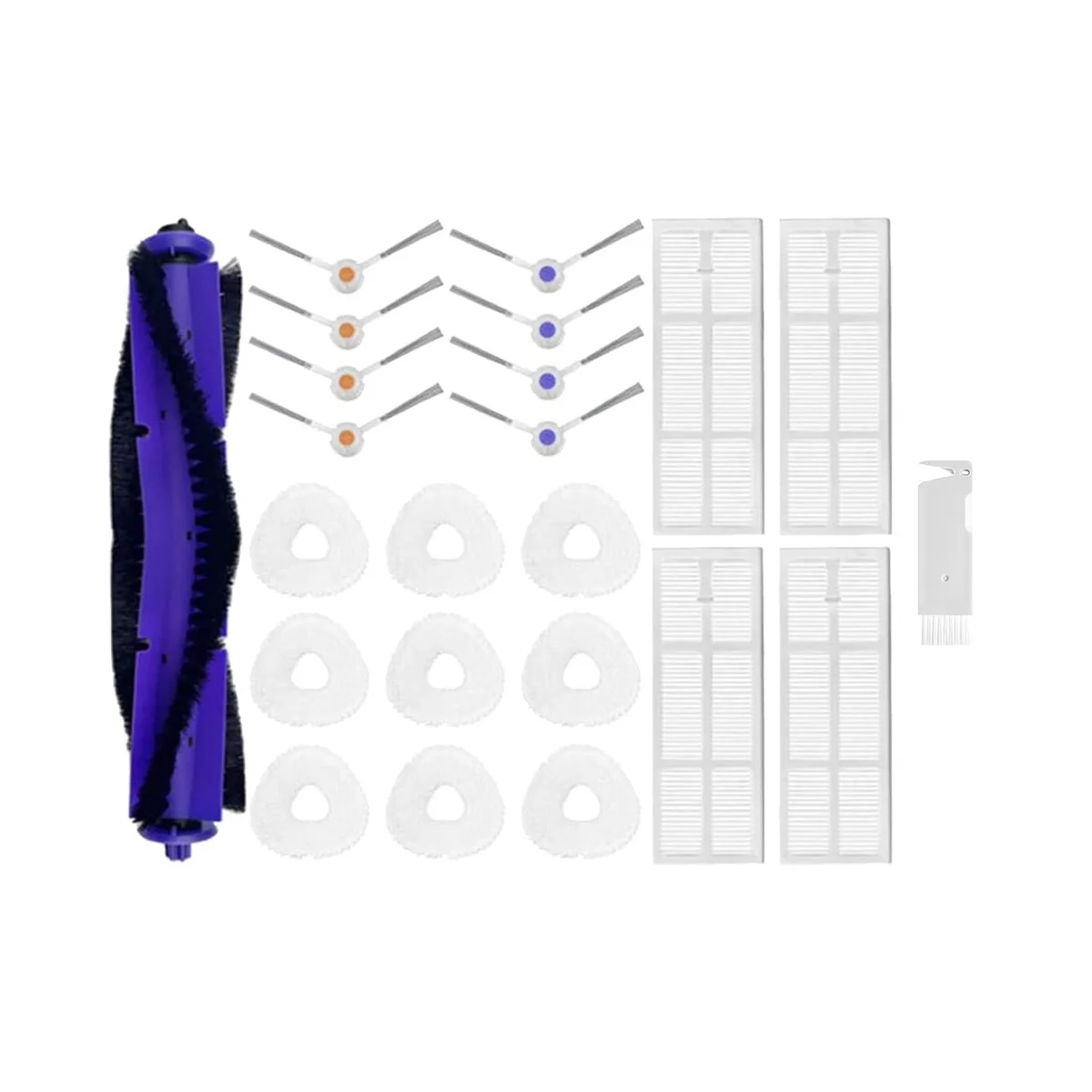 

Для робота Narwal Freo J3 роликовые V-образные боковые щетки для швабры тряпка Hepa фильтр запасные части Аксессуары