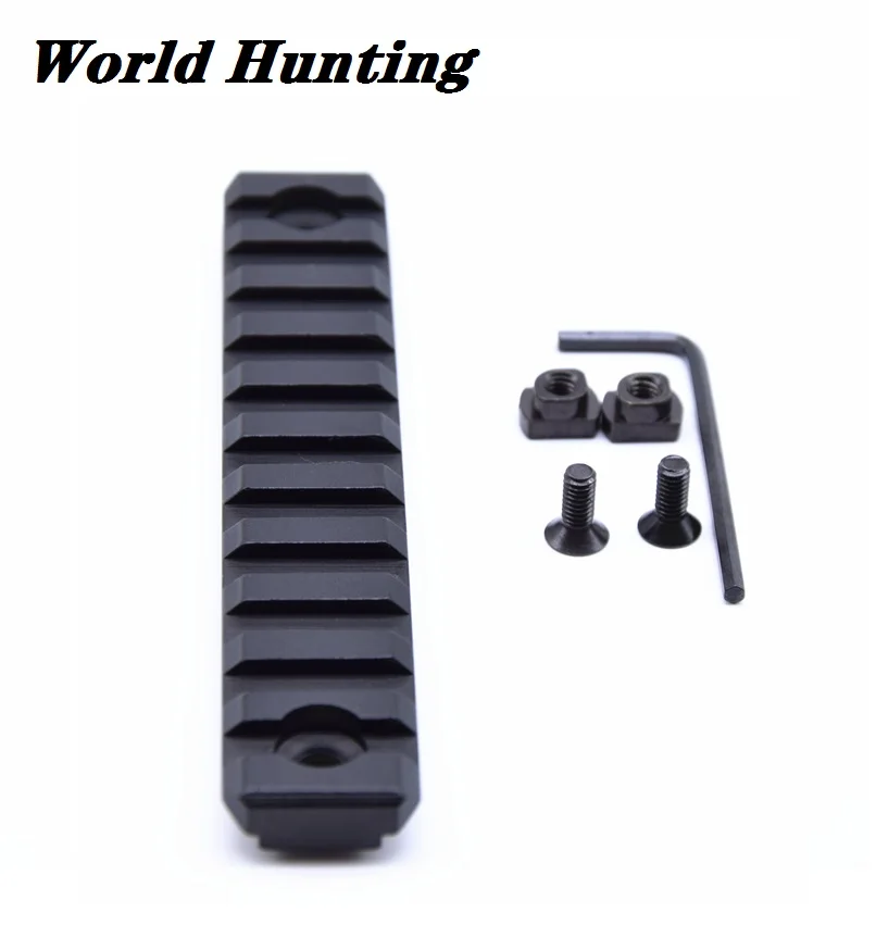 

Тактическая алюминиевая направляющая для страйкбола, 11 слотов, рельсовая секция для AR15 Picatinny, рельсовый адаптер, защитная накладка, аксессу...