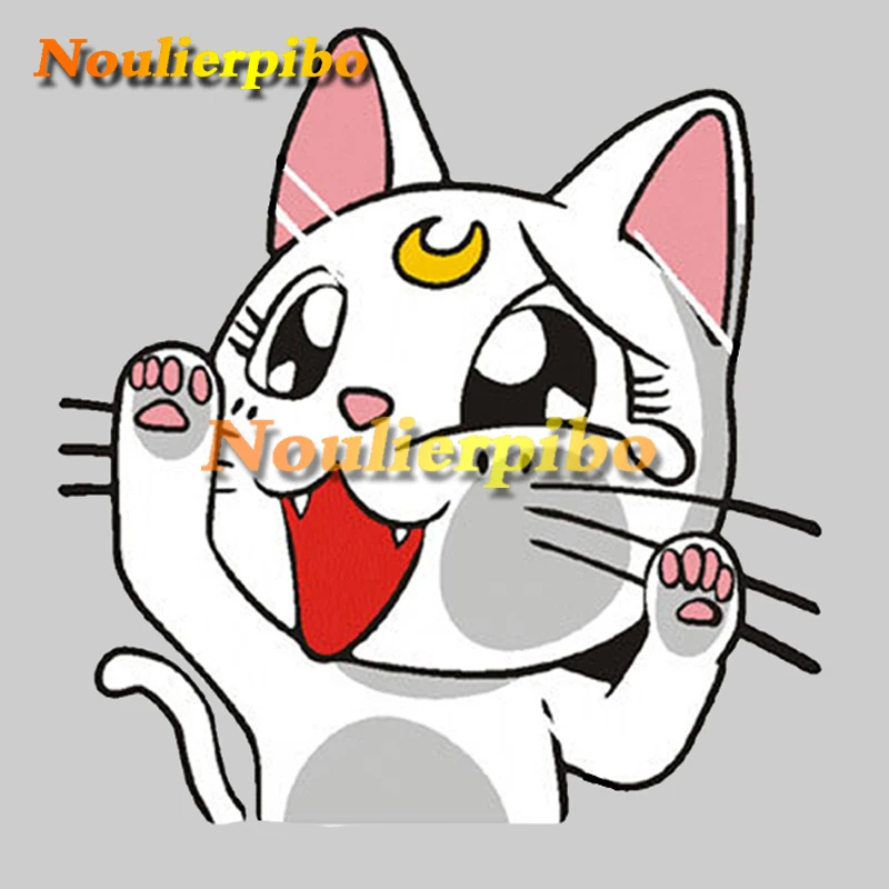 cute cartoon car sticker sailor moon cat luna hit glass pvc car motorcycle laptop office supplies mobile phone vinyl decal free global shipping