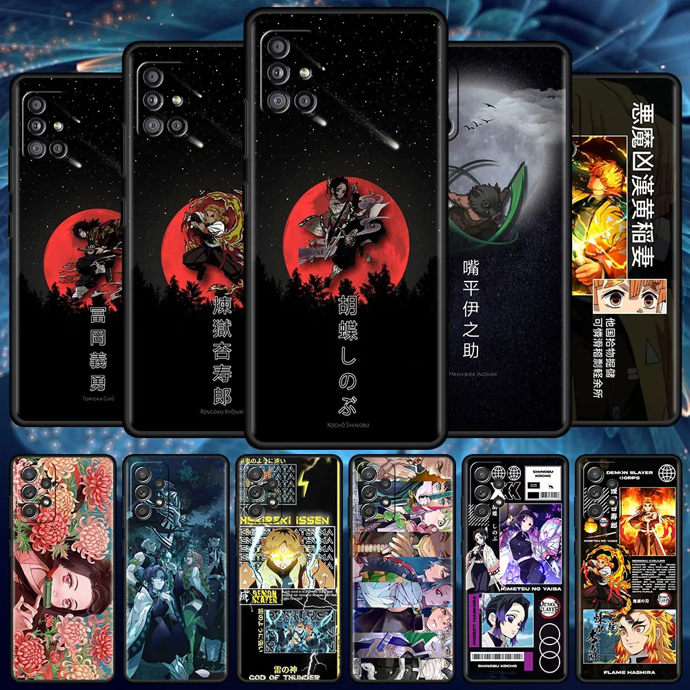 

Demon Slayer Kamado Nezuko Case For Samsung Galaxy A52 A51 A12 A21s A32 Soft Phone Cover A71 A02s A31 A72 A22 A11 A41 Black Capa