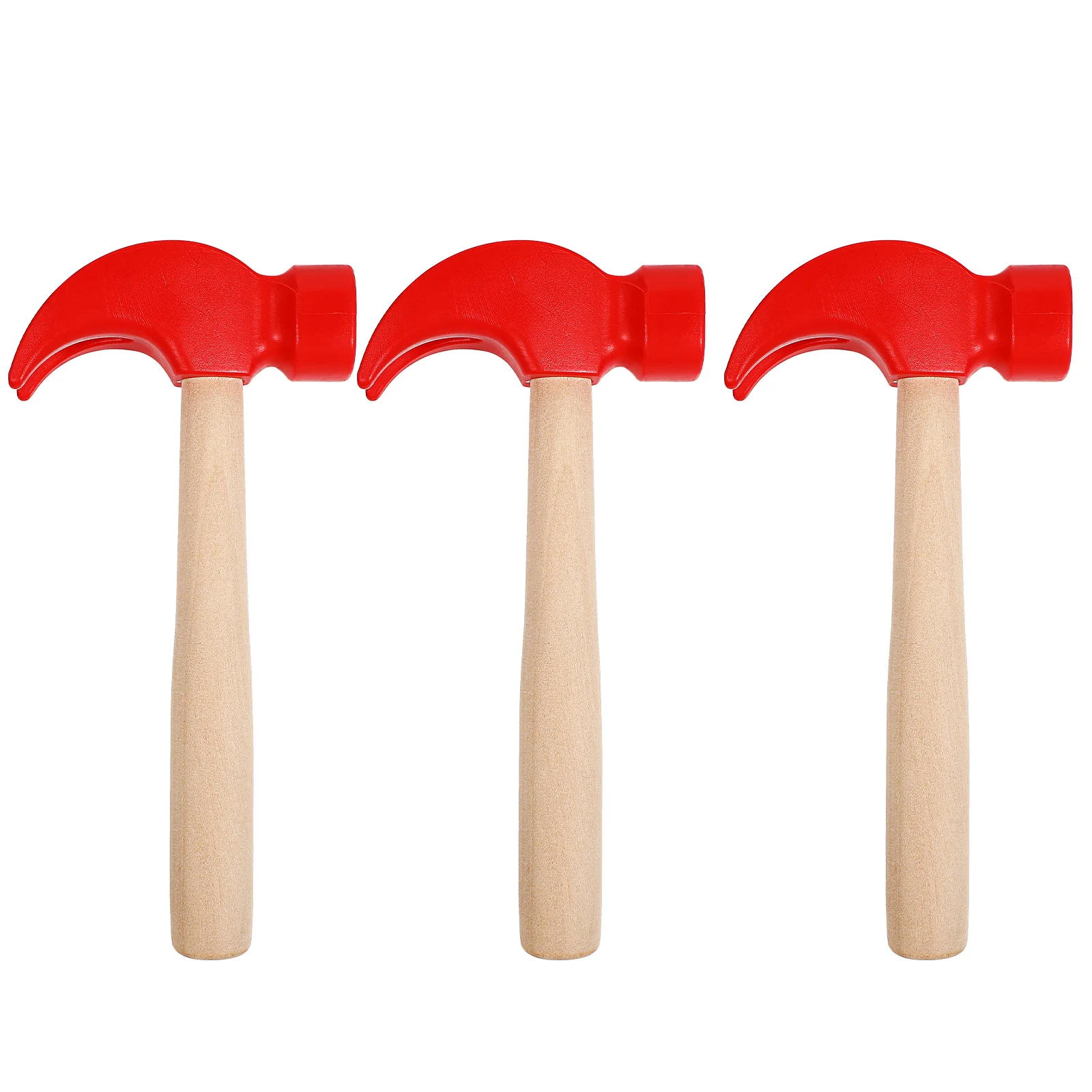 

Hammer Toy Kids Wooden Toys Hammers Tools Tool Play Pounding Handled Mallet Educational Simulation Children Maintenance Wood Red