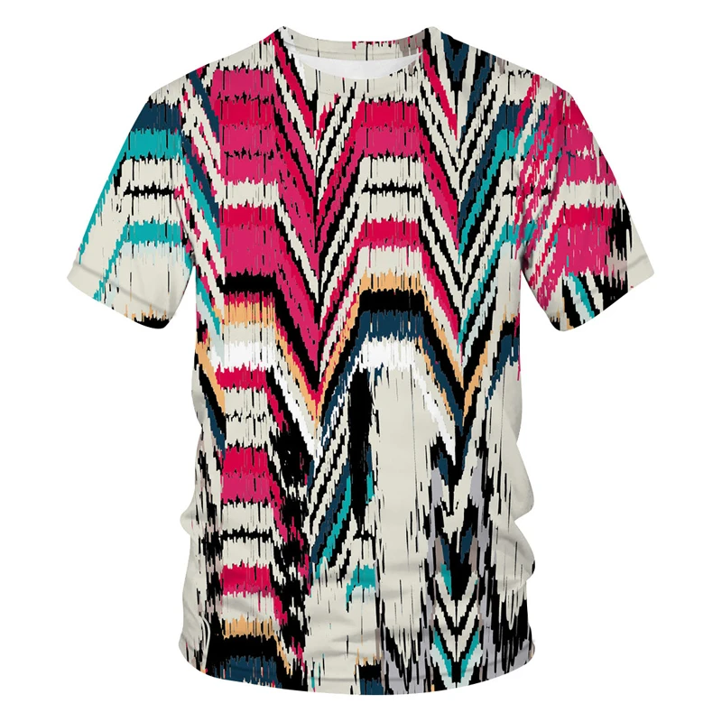 

Summer Abstract picture Men's T-Shirt 3D Print Graffiti Retro Style O-Neck Unisex Short Sleeve Fashion Casual Oversized Tops Tee
