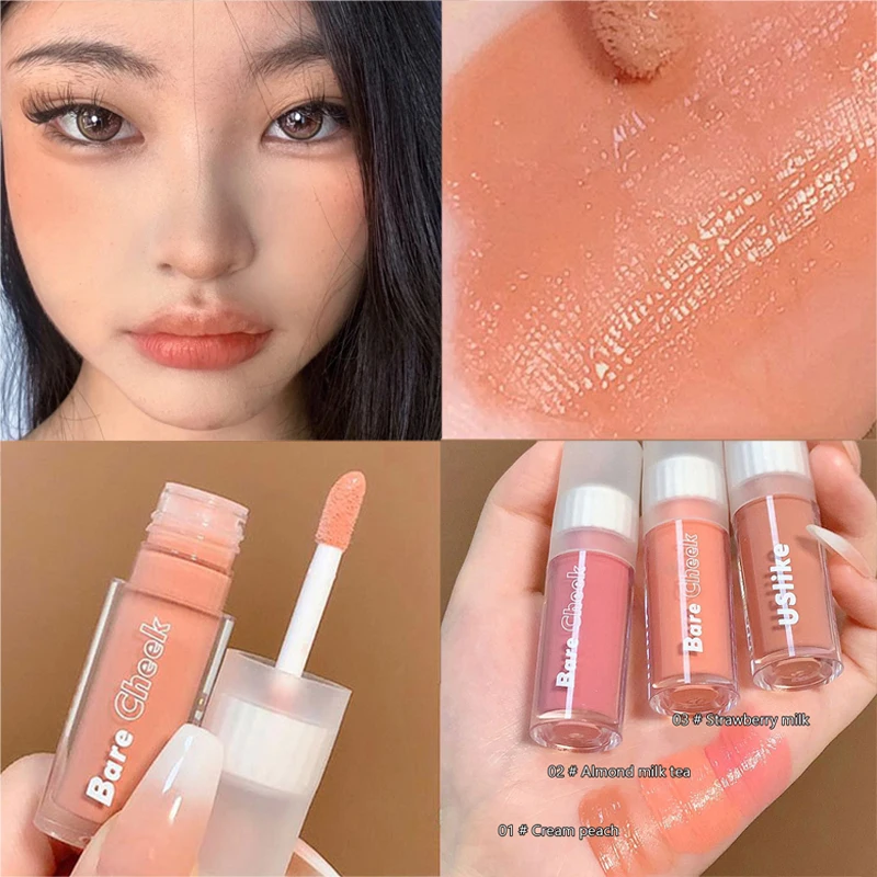 

Matte Liquid Blush Makeup Monochrome Long-lasting Natural Rouge Peach Blusher Easy To Color Contouring Brighten Cheek Cosmetics