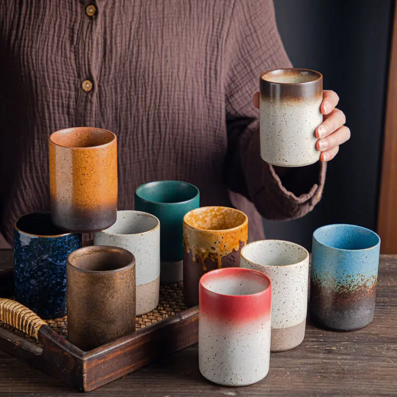 

CHANSHOVA китайский стиль Японский ретро 180 мл чайная чашка для воды керамическая индивидуальная кофейная кружка фарфор L002