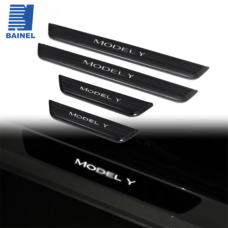 

BAIEL, атмосфера передней и задней двери, лампа-полоса, Декор, новинка, магнитная индукция, фотомагнитная педаль, приветственное оформление, для модели Tesla, модель Y, 3