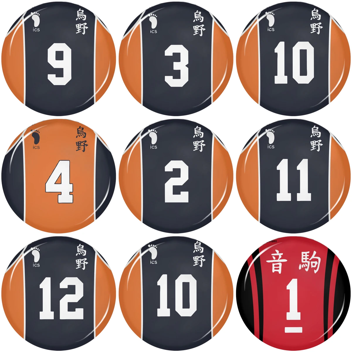 

Anime Haikyuu!! Pins Soft Button Pin for Backpacks Hinata Kageyama Tobio Kuroo Karasuno Volleyball Badges Brooches Accessories