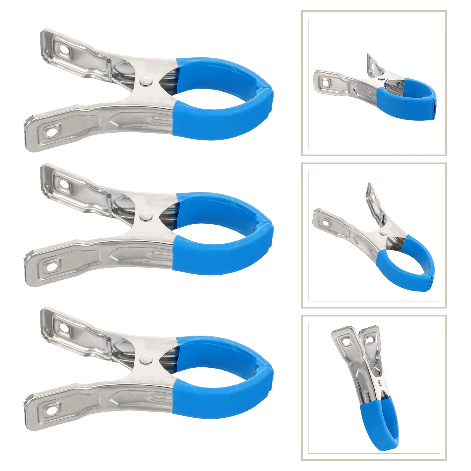 

3pcs Stainless Steel Wind Instrument Repairing Clamps Durable Flute Oboe Sax Clip