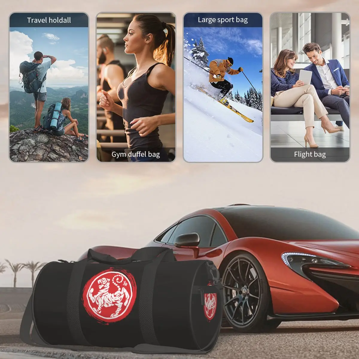 Сумка для спортзала с логотипом Karates японские портативные спортивные сумки