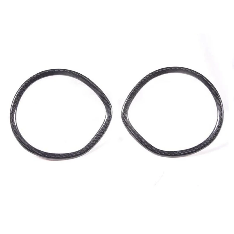 

1Pair Real Carbon Fiber Car Dashboard Tachometer Decorative Ring Sticker Replacement Parts For Maserati Ghibli 2014-2020