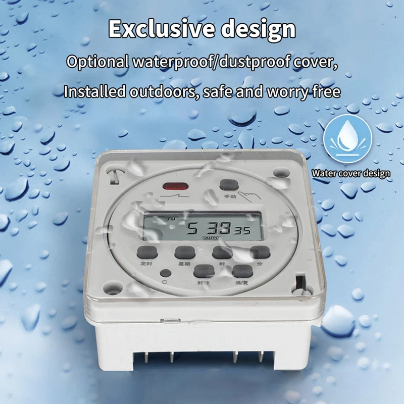 Программируемое реле времени CN101A\CN102A Пластиковая водонепроницаемая крышка