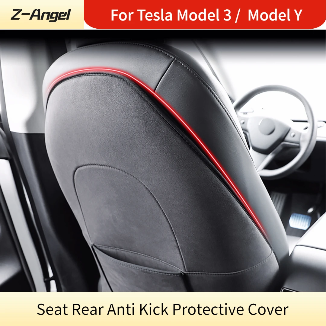 

For Model 3 Seat back anti kick protective sleeve rear seat anti kick cover model Y car Modified acces