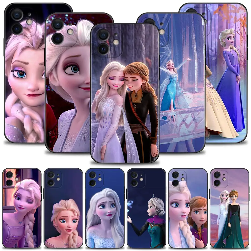 

Phone Case For Apple iPhone 14 13 12 11 Pro Max Mini XS XR X 7 8 6 6S Plus 5 5S Cover Snow Queen Elsa And Anna Princess Shell