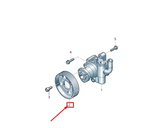 Подлинный новый 06H 145255 F 03L Шкив насоса гидроусилителя руля подходит для VW Amarok Campmob