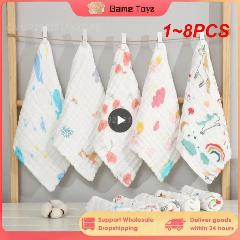 

1-8 шт./партия, детское полотенце из муслина