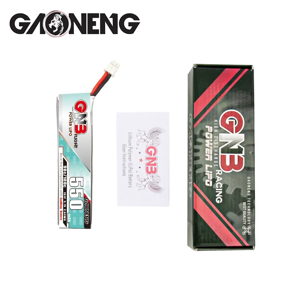 5 шт. Gaoneng GNB 550 мАч 1S 3 7 В 90C/180C LiPo аккумулятор PH2.0 разъем для TINY8X Blade Inductrix FPV + QX2 120S Beta75S