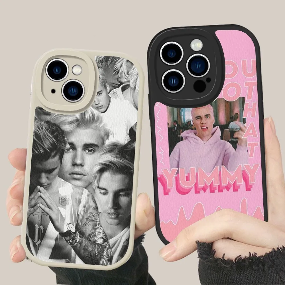 Fashion J-Justin B-Bieber Etui na telefon z twardej skóry do iPhone 14 13 12 Mini 11 Pro Max Xs X Xr 7 8 Plus Fundas