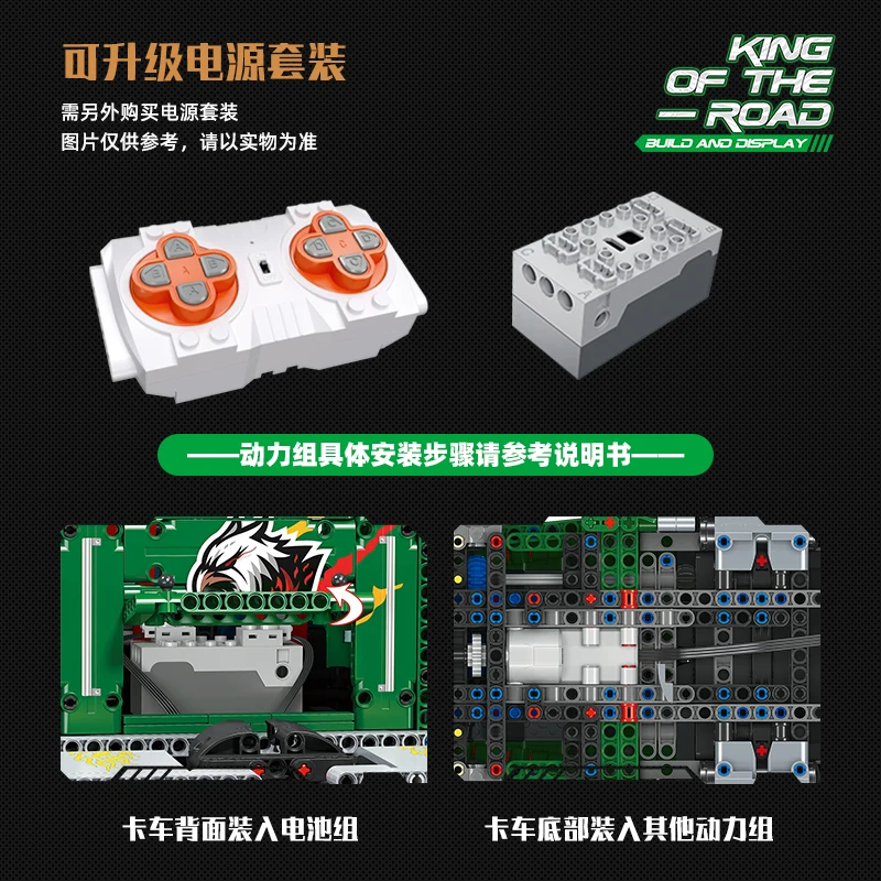 Новинка 2105 шт. технический Радиоуправляемый Американский полуприцеп