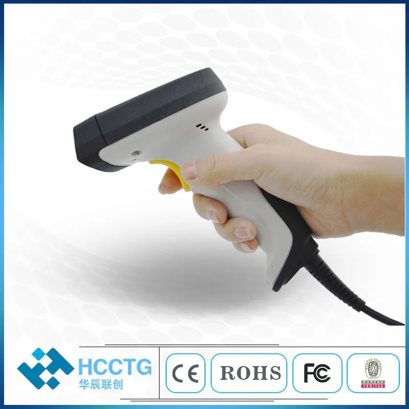 USB  MRZ OCR Passport Scanner Handheld Industrial Barcode Reader HS-6201