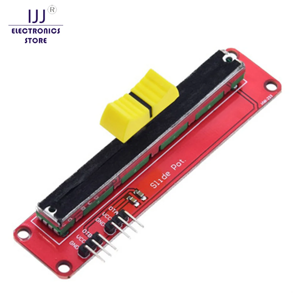 

Скользящий потенциометр 10K, Линейный модуль с двойным выходом для электронного блока Arduino AVR