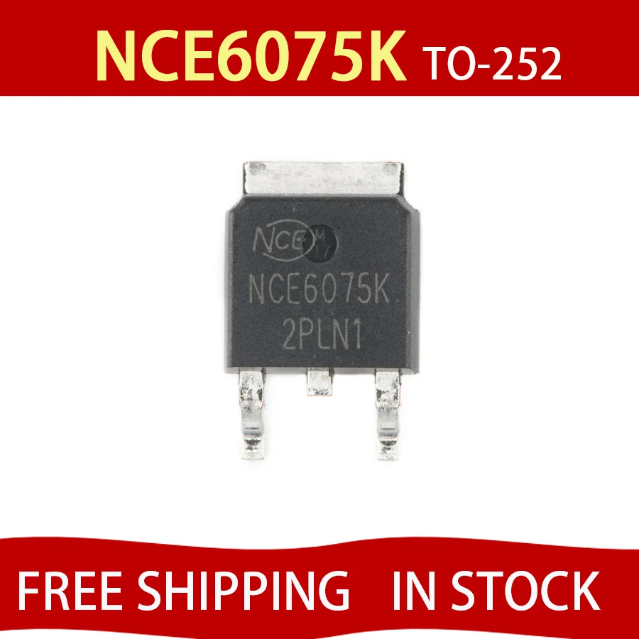 

10 шт NCE6075K TO-252-2 60V/75A N-channel MOS трубка с полевым эффектом 10 шт NCE6075K TO-252-2 60V/75A N-channel MOS Бесплатная доставка