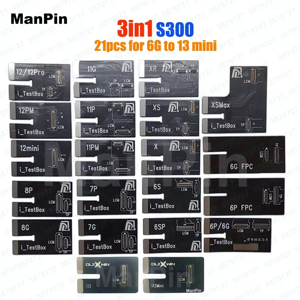 

S300 Screen Tester Flex Cable For iPhone 13 12 Pro MAX Mini 11 XS X 8 7 6S 6G Plus Display True Tone 3D Touch Testing Tools